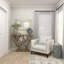 Miroir mural en nacre bleu-86602850