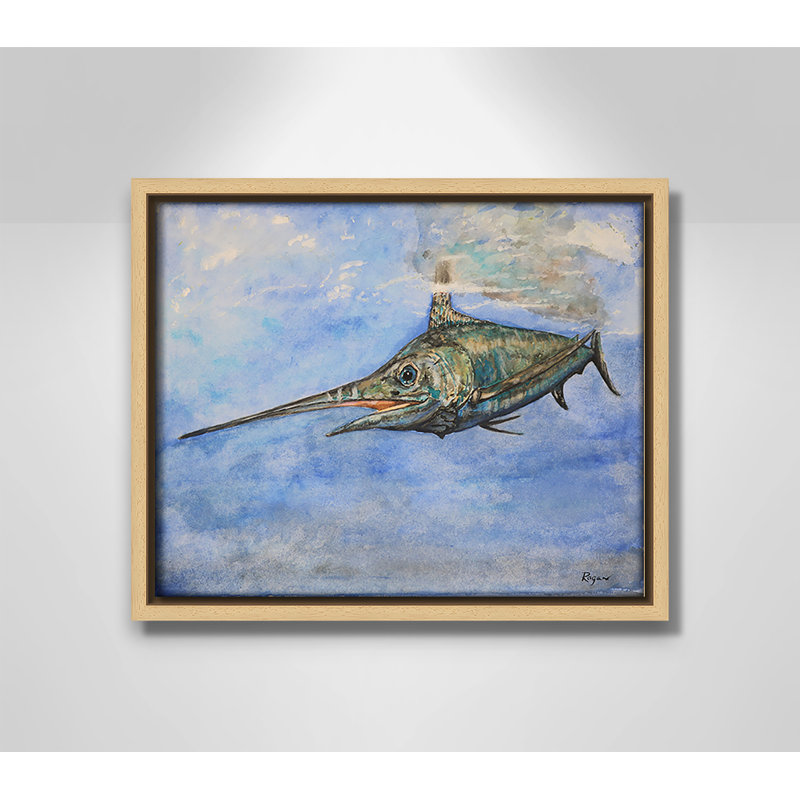Impression Rashebia Marlin par Mike Ragan pour, Naturel, H 9,5 po x l 11,5 po