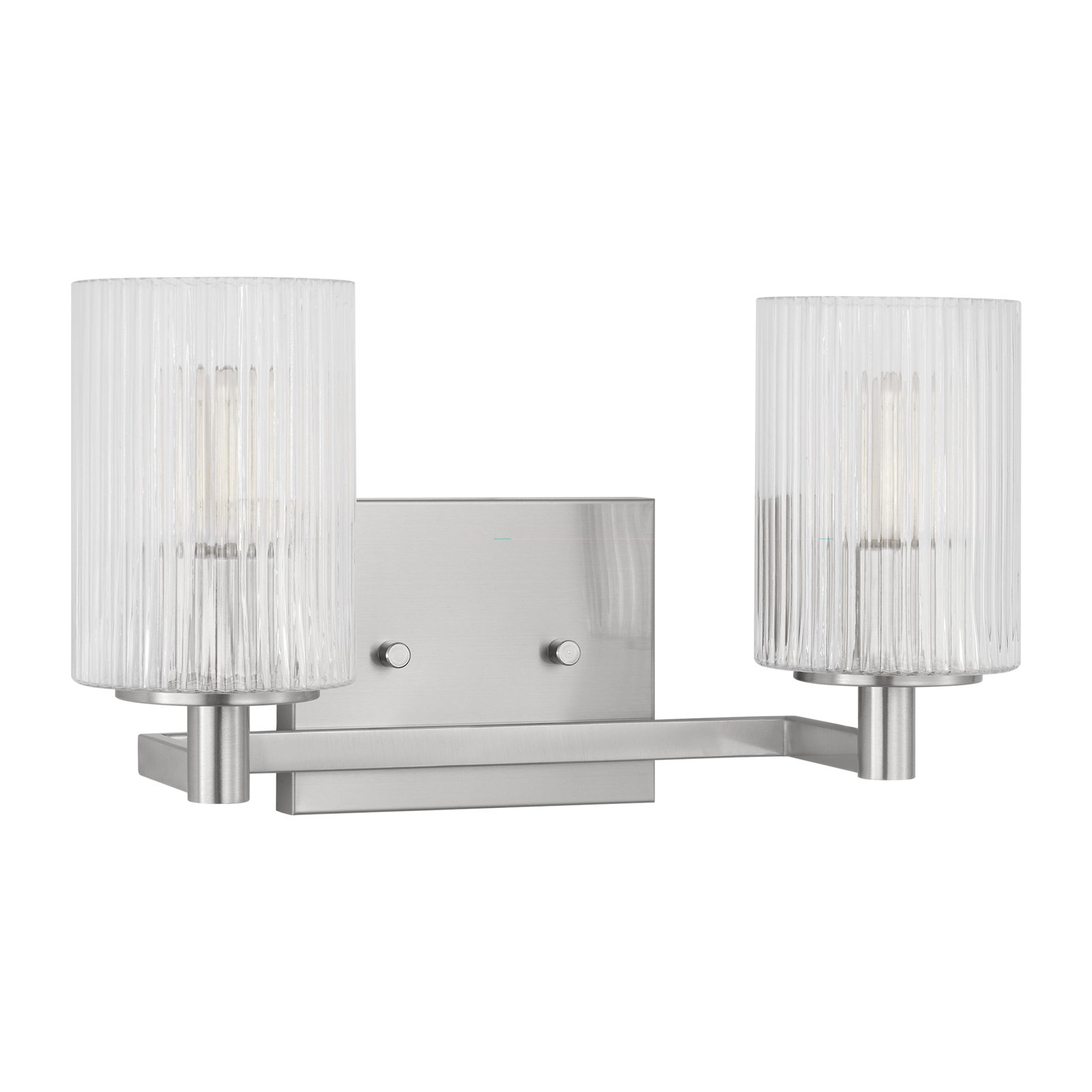 Keta Bath Sconce, Brushed Steel, 2