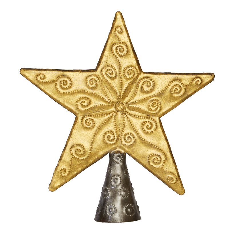 9.5'' Handmade Metal Tree Topper