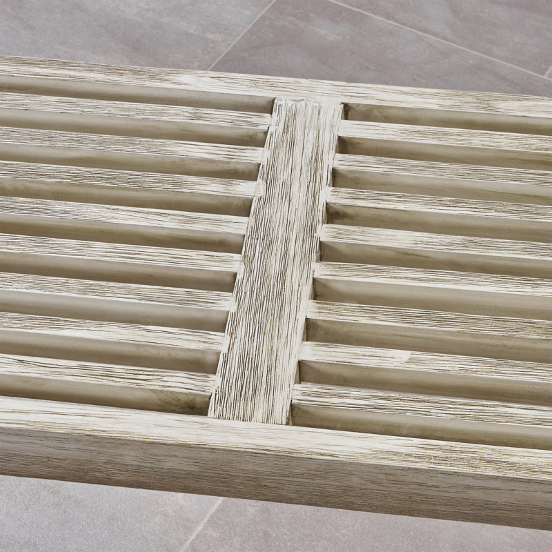 Banc de pique-nique en bois Yager, Gris / noir