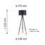 Leopold 153cm Tripod Floor Lamp
