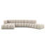 4 Seater Grand Velvet Sofa & Chaise Grand Modern L-Shaped Corner Sofa - Sectional for Living Room   