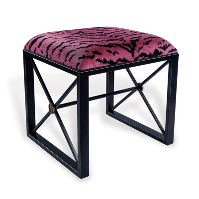 Medallion Upholstered Utility Stool