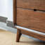 Simple Black Walnut Storage Entry Cabinet Solid Wood Accent Chest