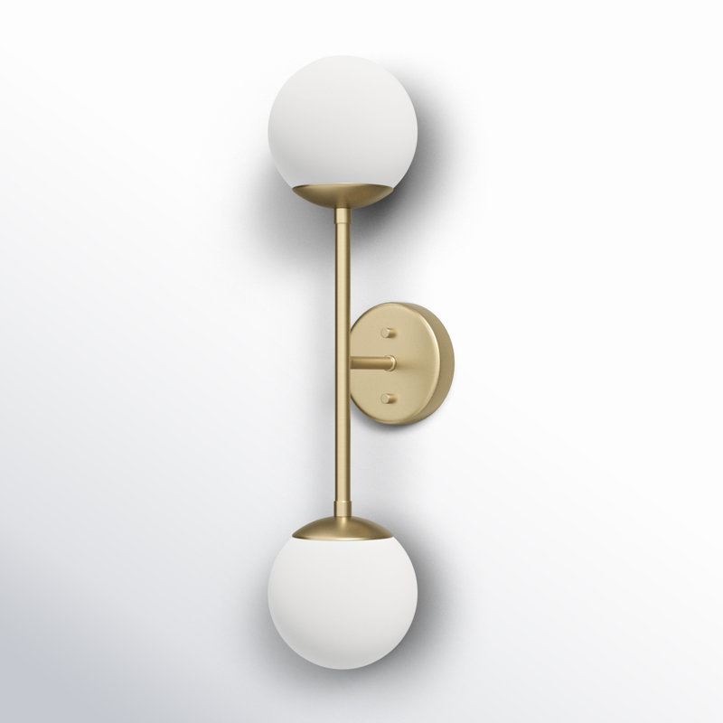 Bridgit Steel Wall Sconce, Brushed Gold