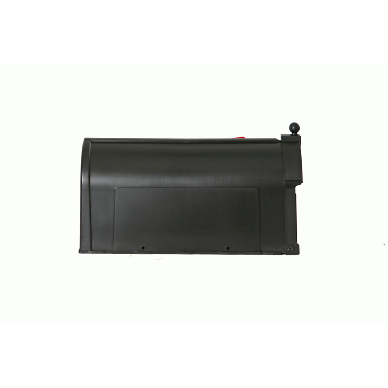 Ambrose Post Mounted Mailbox, Black