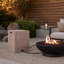 Propane Tank Cover, Natural Travertine Side Table for Outdoor Gas Fire Pit