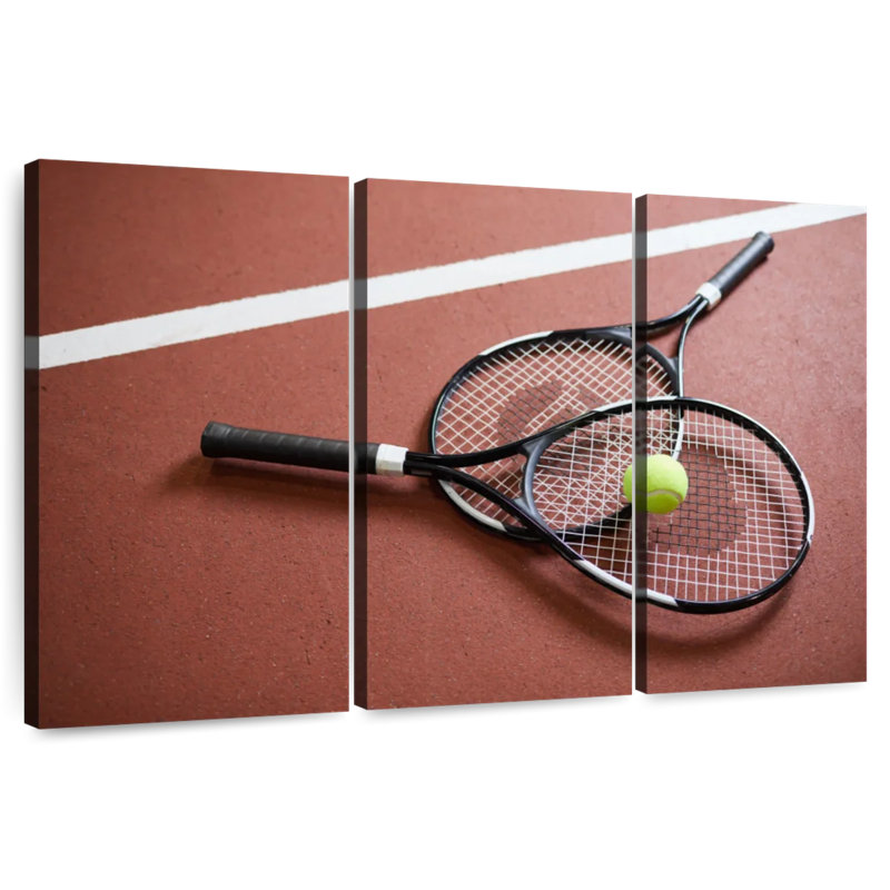 Sireci Tennis Court Rackets, 28" H x 45" W