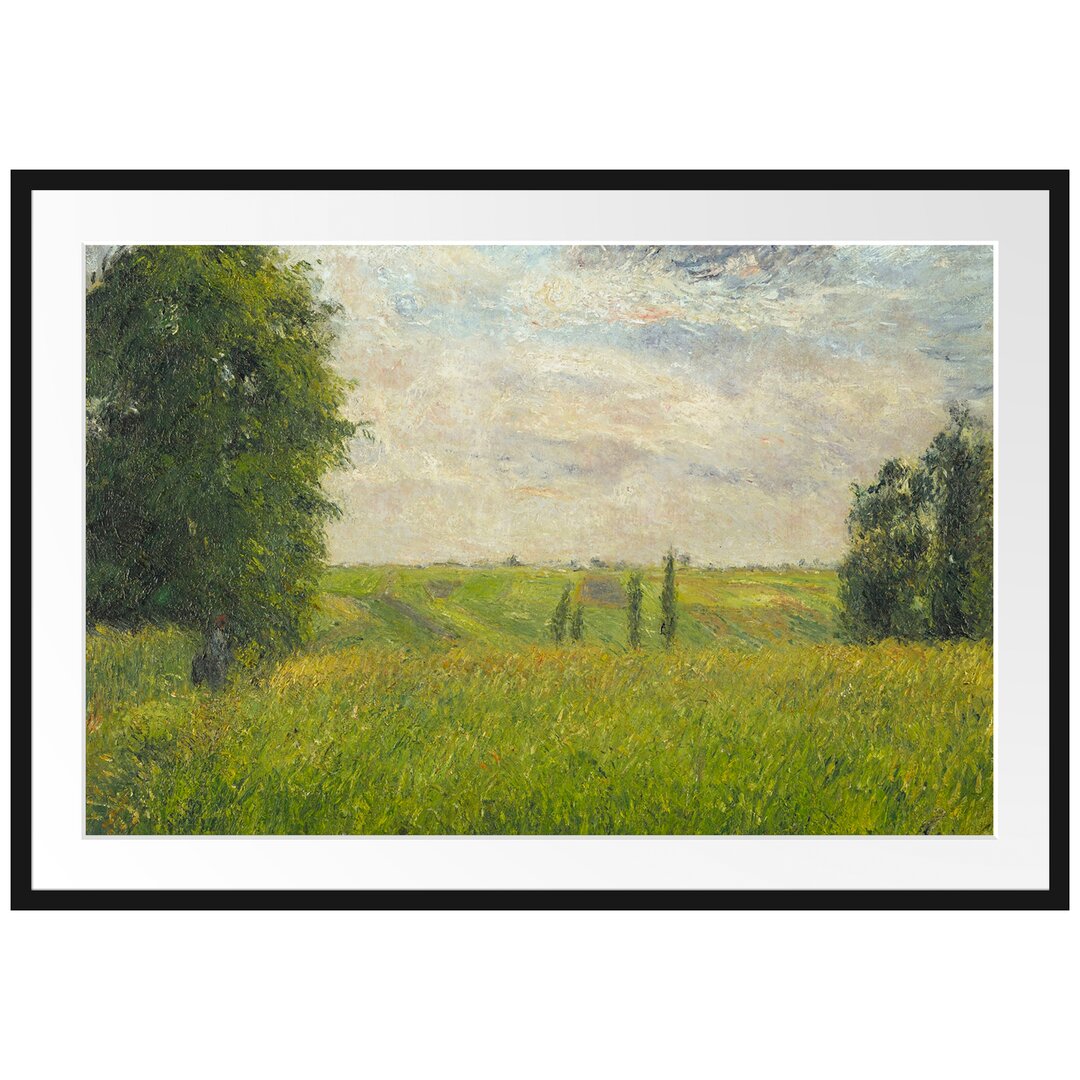 Gerahmter Kunstdruck Soleil Couchant Pontoise von Camille Pissarro