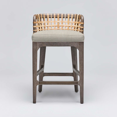 Palms Upholstered Stool