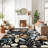 Black Multi Garden Floral Area Rug-488227264