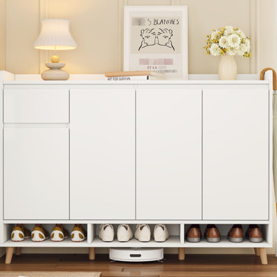 Contemporary Spice Drawer Cabinet With Hardware & Compact Storage Adjustable Partitions - Design