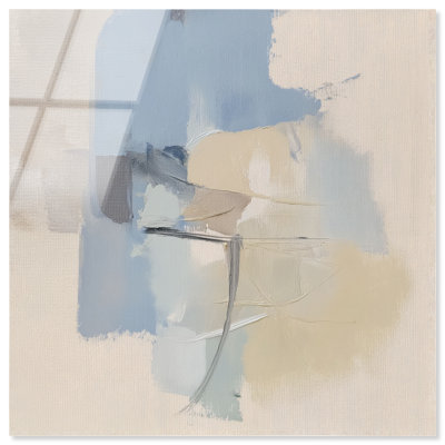 Clouded Calm II High-Gloss Frameless Acrylic Glass Wall Art Abstract Print by Oliver Gal, Ready to Hang, 12 x 12