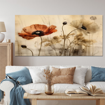 Brilliant Poppies II - Floral Wall Art Decor
