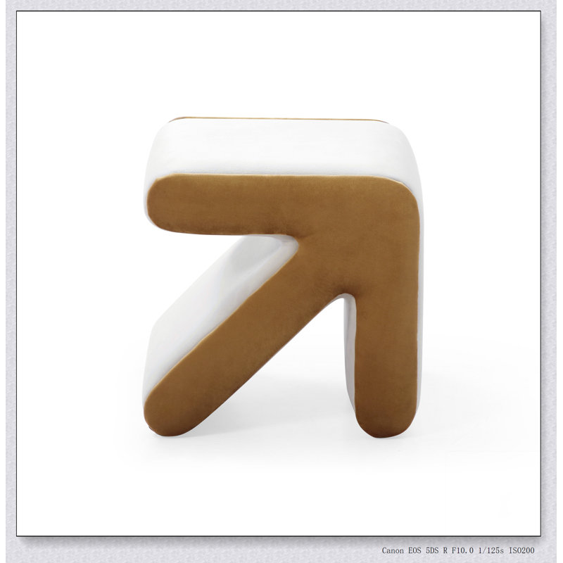 Tabouret rembourré en velours avec tabouret et repose-pieds, Noir