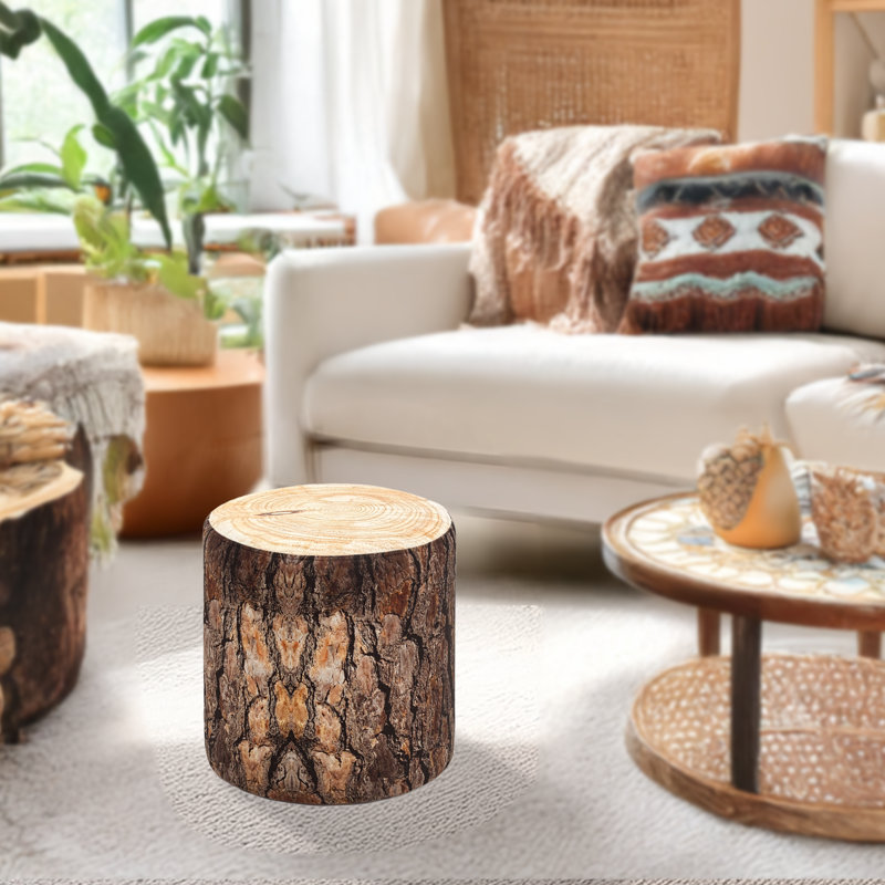Pouf Special Design en bois de hêtre / panneau de fibres à densité moyenne