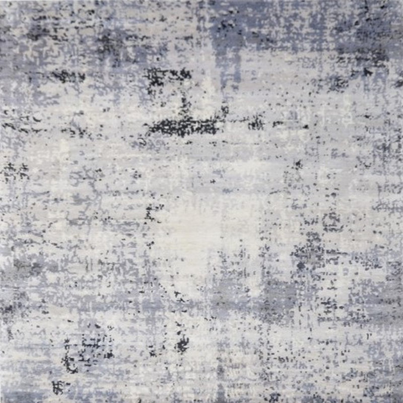 Tapis oriental gris, Carré 7 pi