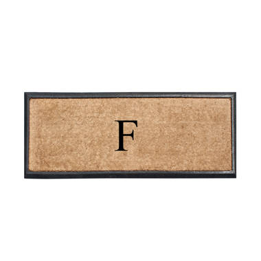 Stephengould Monogrammed 48 in. x 30 in. Outdoor Door Mat Charlton Home Letter: C