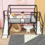 Lit mezzanine avec glissade et escalier House-914573907-914573906