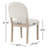 Coleson Upholstered Back Side Chair in Beige