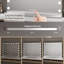 Iron Rectangle Freestanding and Wall Vanity Mirror with Shelves