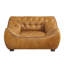 Canapé d'appoint 47 po en cuir véritable pleine fleur capitonné 47 po-1286016340