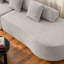 Canapé-lit moderne incurvé en tissu polyvalent avec trois coussins de 130,5 po de largeur Boneless-1593159428