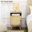 39cm W Engineered Wood Bedside Table