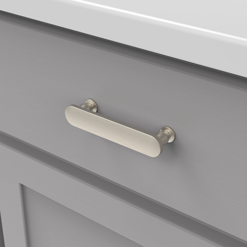 Anders 3.75 Center to Center Bar Pull, 3.75, Satin Nickel