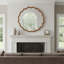 Miroir décoratif rond en bois massif 30 pouces, pour chambre à coucher, salle de bain, salon, vestibule-1435780197