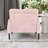 Corduroy Accent Chair with Ergonomic Design with Side Pockets, Solid Wood Frame-314486034
