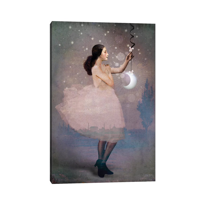«Magic Ribbon» par Catrin Welz-Stein - impression d'art graphique, H 60 po x l 40po x P 1,5 po, Pas de tapis, Toile tendue