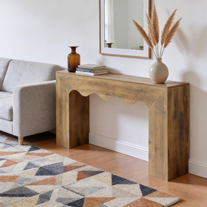 Stable Sofa Table,Rustic Console Table,Side Table, Brown