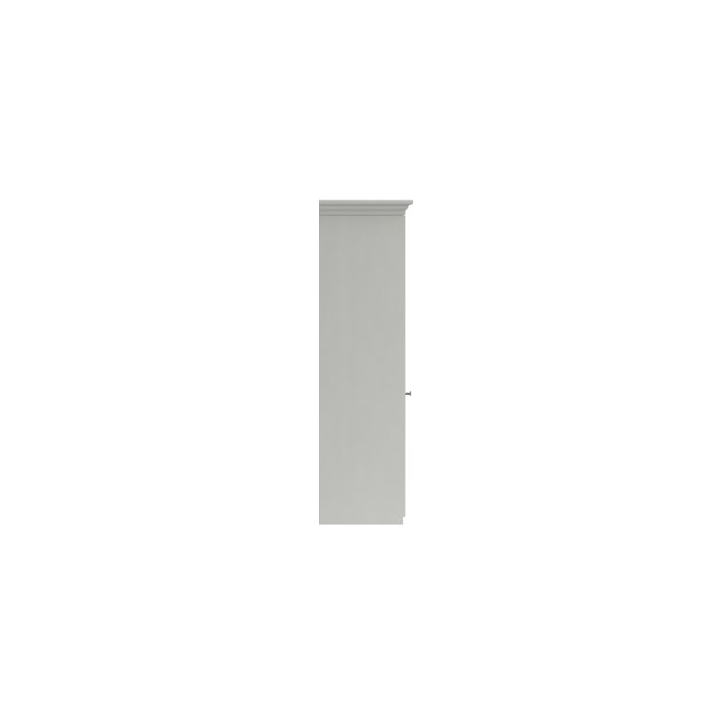 Wisbech 2 Door Manufactured Wood Wardrobe, White