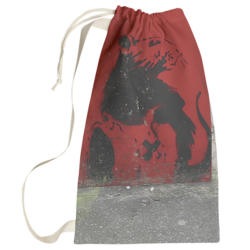 Fabric Laundry Bag with Handles, Small (29" H x 18" W x 1" D)