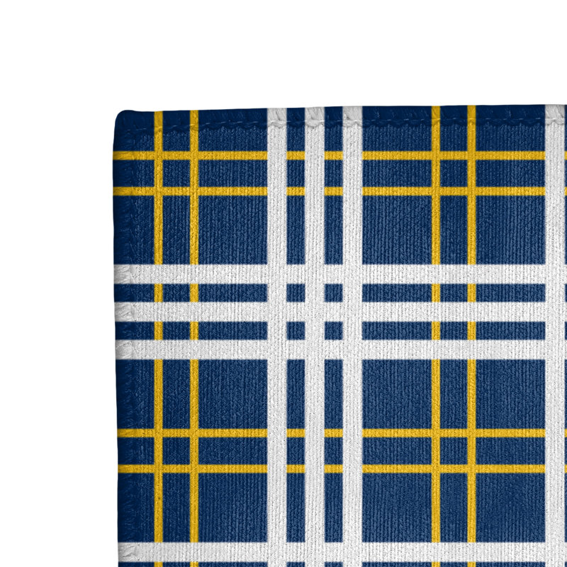 Tapis à carreaux bleu, Rectangle 8 pi x 10 pi