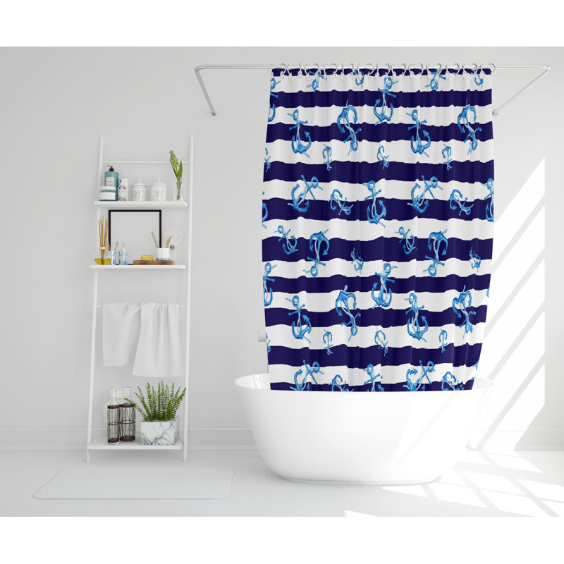 Bella Polyester Shower Curtain Set, 177cm H x 177cm W