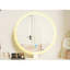Miroir de maquillage à DEL à intensité variable avec éclairage tricolore et design Crystal Edge | Idée de cadeau