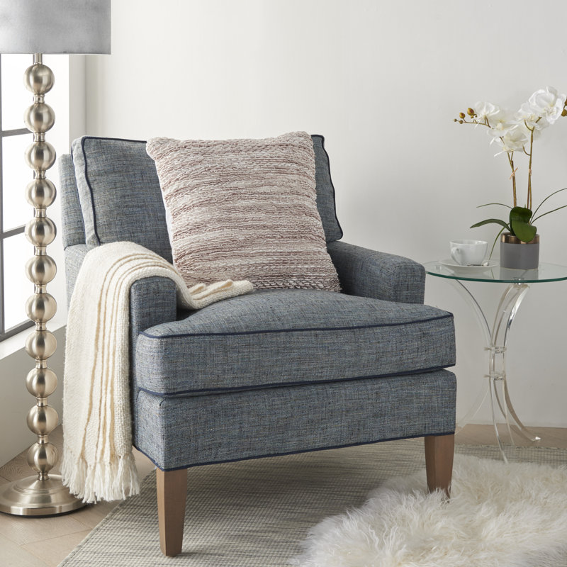  Housse de coussin carré et insert, 26 po x 26 po, Rosé
