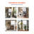 Over The Toilet Storage Cabinet For Bathroom With Adjustable Shelf 67.4" H