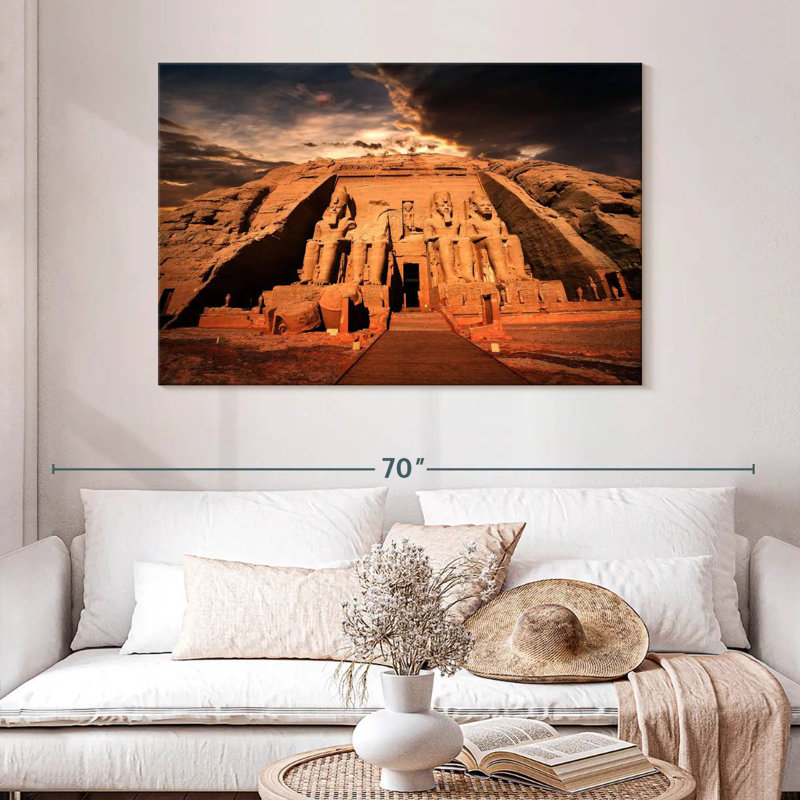 Adella Abu Simbel Temples, 32" H x 48" W