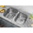 32 " L Undermount Double Bowl Stainless Steel Kitchen Sink