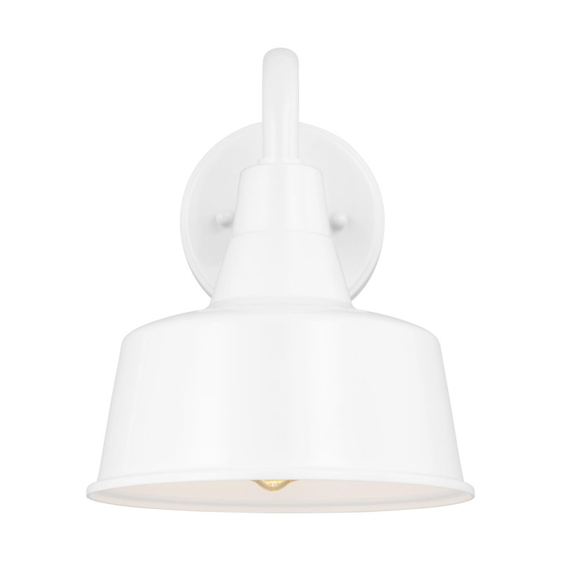 Luminaire de grange d'extérieur Blakeston, H 10 pi x l 8 po x P 8 po, Non, Blanc