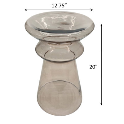 Glass Top End Table