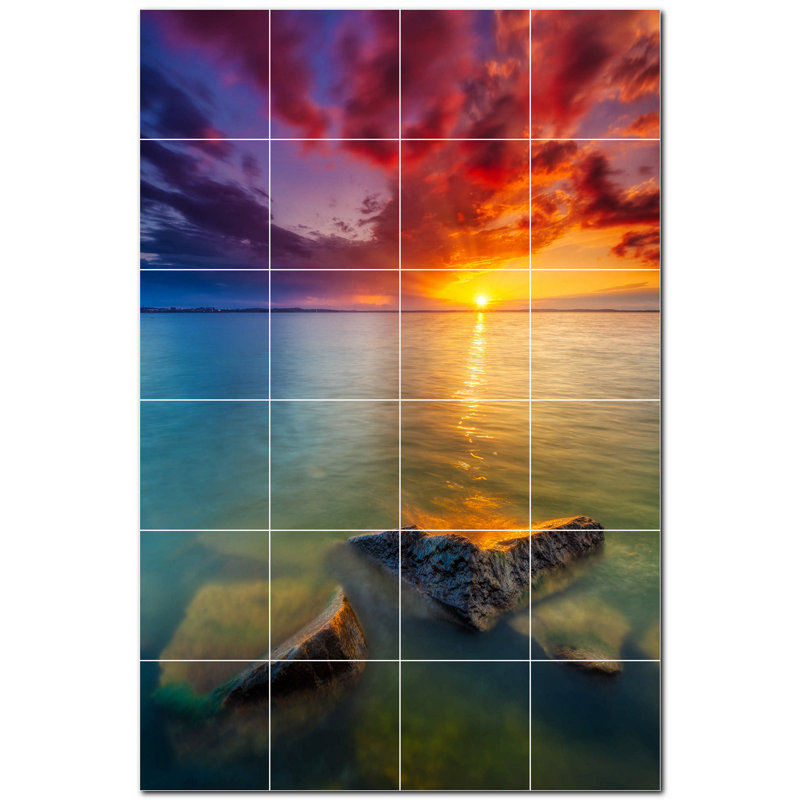 Coucher de soleil photo 6 x 6