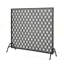 Pare-étincelles décoratif, motif entrelacé avec filet robuste et pieds stables, protection élégante du foyer