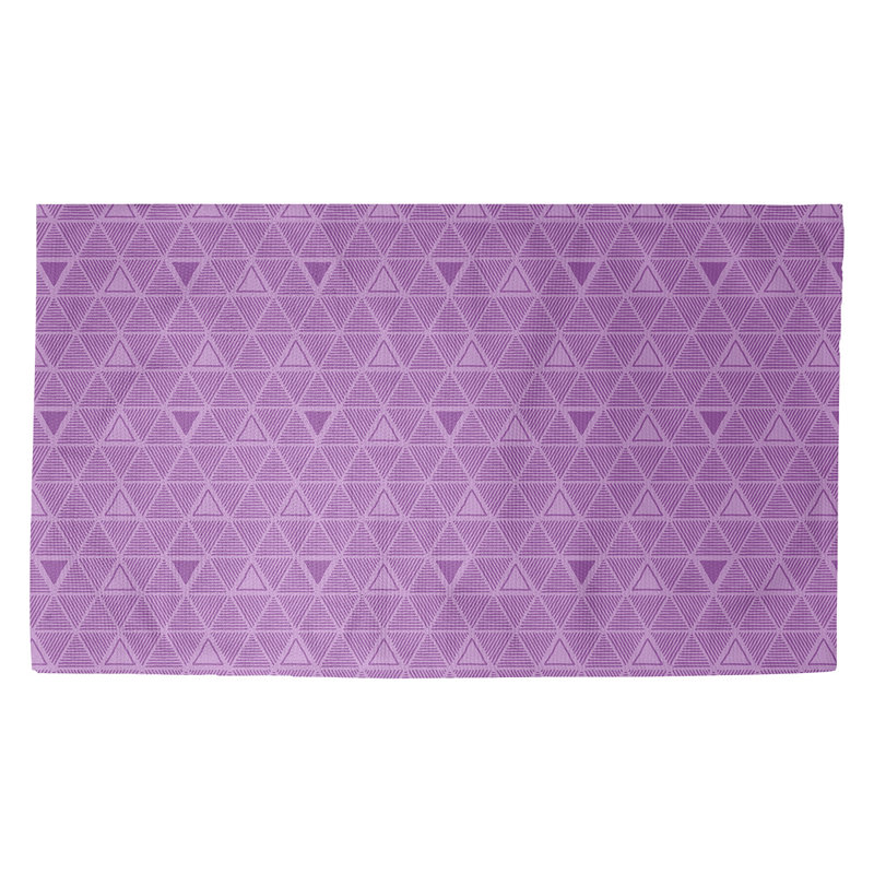 Tapis à motifs de triangles mauves, Rectangle 2 pi x 3 pi
