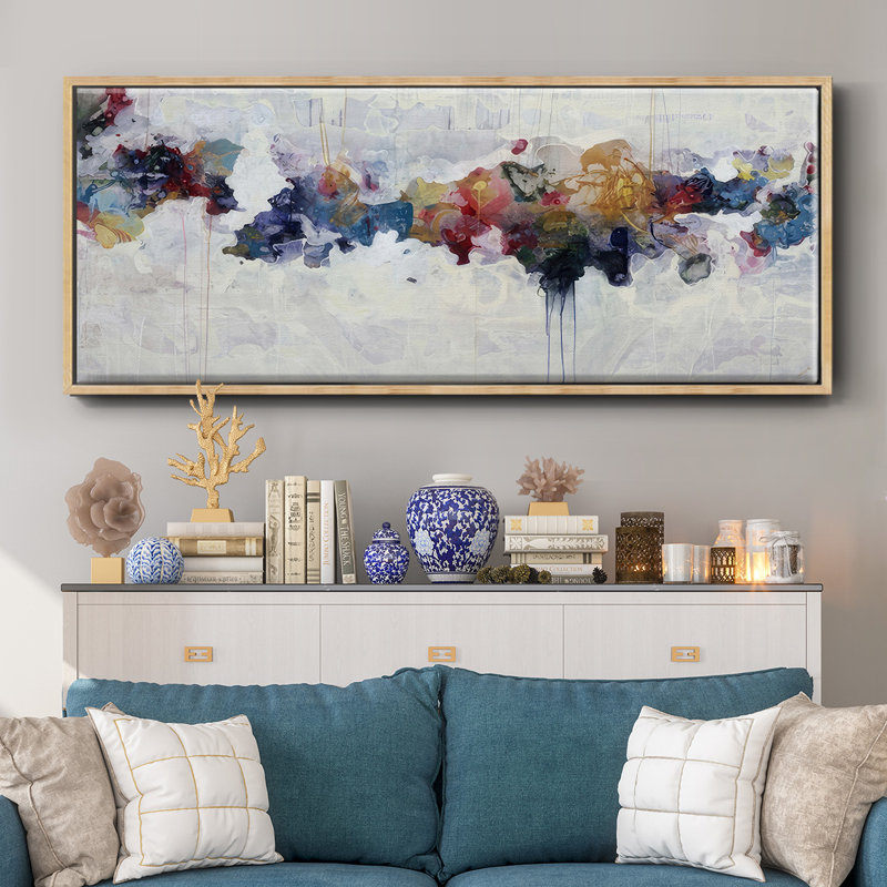 Odd Water - Framed Canvas, 24" H x 60" W