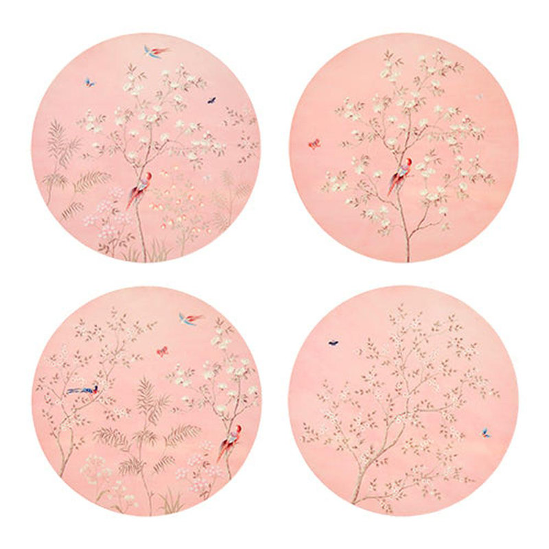 Napperons Chinoiserie, Rose